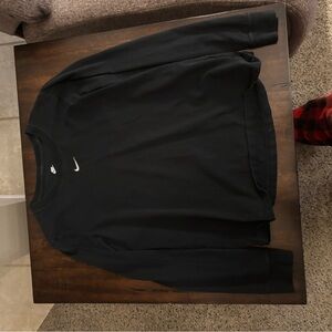 Nike Black Tee with White Logo